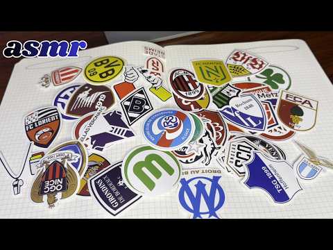 Fußballsticker einkleben / Tracing & Triggerswords / ASMR Reliya