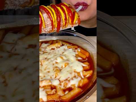 Crispy cheesy corndog #asmr #corndog #cheesy #food #shorts
