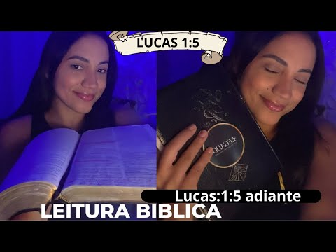 Asmr leitura bíblica:Lucas 1:5 /Leinha asmr #asmr #viral #fy