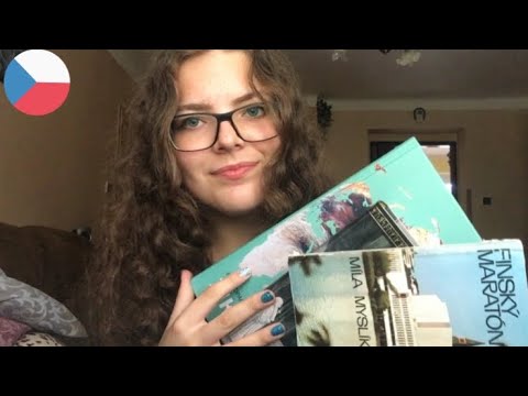 ASMR CZ My New Books 📚 (Whispers in Czech, Tapping, Page Flipping...) | pt. 2