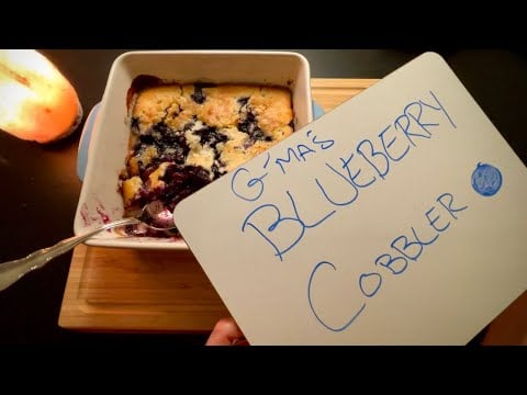 My Southern Grandma’s Blueberry Cobbler ~ Cooking with Linda