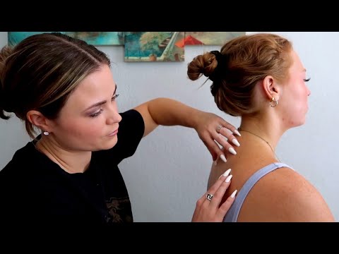 ASMR | Soothing Back Scratching, Tracing, Hair Play, Crisscross Applesauce & Nape of the Neck