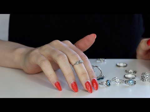 ASMR Ring Collection Haul ❤︎ Metal, Crinkle, Tapping, Scratching Sounds (No Talking)