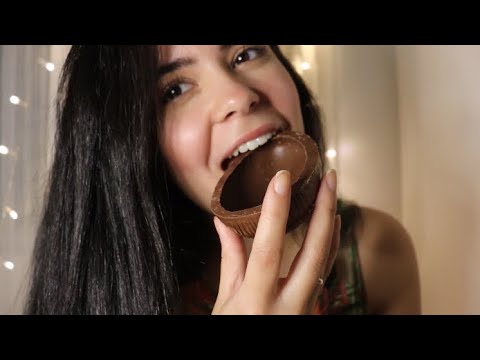 ASMR COMENDO OVO DE PÁSCOA