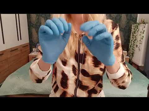 ASMR Pure Tingles:  Blue Gloves (No Talking)