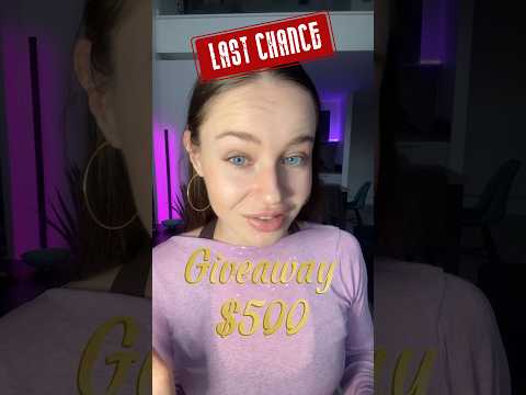 Last chance to enter my $500 giveaway💝 can’t wait to choose the winner tomorrow!✨ #asmr#giveaway