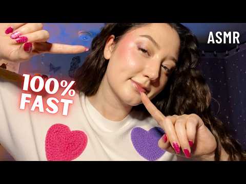 ASMR 100% FAST UNPREDICTABLE TRIGGERS *Tapping, Scratching & Hand Sounds*