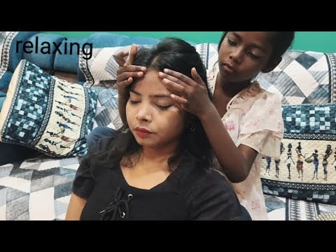 Asmr relaxing and gentle massage treatment..😌😴💤 #asmrmassage #asmrvideo