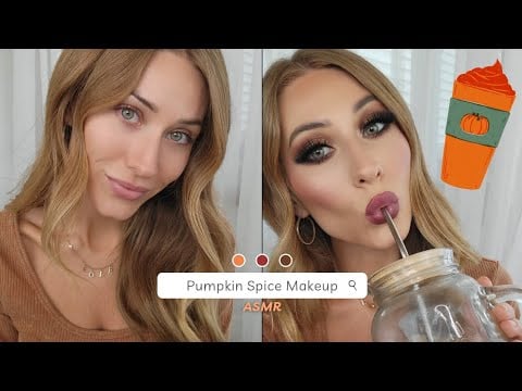ASMR | Get Ready w/ Me 🧡 Fall Inspired Makeup 🥧🍁🍂