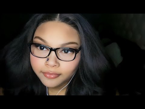 asmr| your weird crush gets something out of your eye (gum chewing + personal attention)