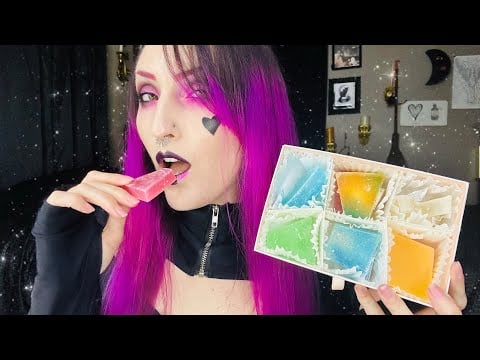 ASMR | SABLE WARD TRIES THE CRUNCHIEST SWEET TREAT | Silky Gem Unboxing & First Time Try #silkygem