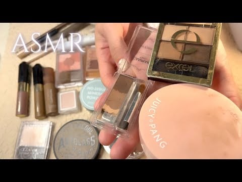 Deep Cleaning My Makeup Collection ✨ Relaxing ASMR (Wiping, Tapping, Clicky Sounds) No talking