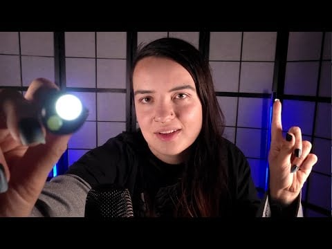 ASMR | Follow My Eye Instructions  👁️👁️ | 10 Minute Special Pt 4  |  Eye Exam