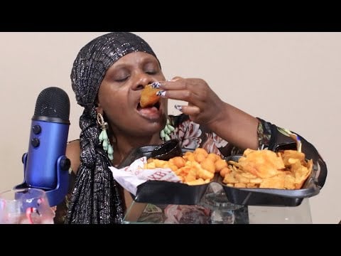 ZAXBY'S ASMR EATING SOUNDS