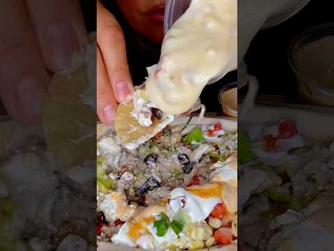 CHIPOTLE BURRITO BOWL AND NACHOS #asmr #chipotle #burrito #food #eating #mukbang #foodie