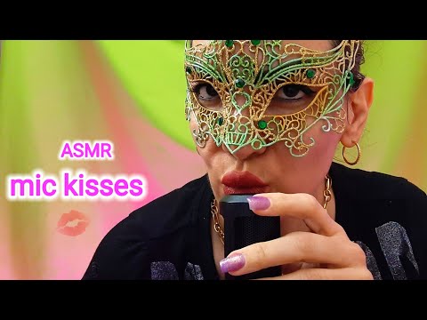 ASMR: mic kisses no talking | asmr hand movements | finger painting | asmr mouth sounds mic kissing