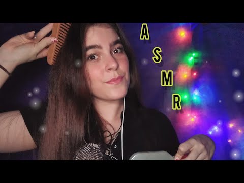 ASMR - Escovando Cabelo/Roupa de Forma Bem Relaxante • Brushing Hair/Clothes in a Very Relaxing Way