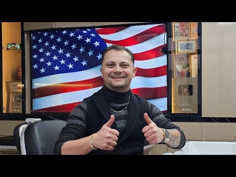 He came from FAR AWAY | USA | Haircut and ASMR head massage 💆‍♂️✂️