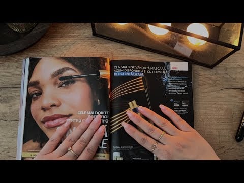 ASMR in Romanian 🇷🇴 | Cozy Magazine Reading & Page Sounds 📖