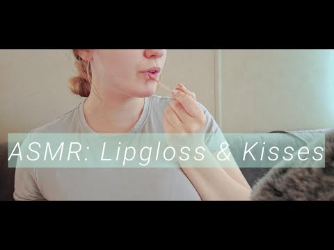 ASMR: Lipgloss application and Kisses