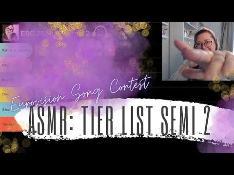 ASMR på svenska (ramble + tier list): Dags att viska om semifinal 2 i ESC