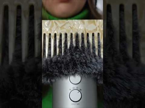 Fluffy Mic Brushing #asmr #visualtingle #relax #tingles