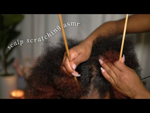 ASMR Scalp Scratching on my Sister's Afro Hair 💆🏾‍♀️ Classic Lo-fi Scalp Check | Natural Paced