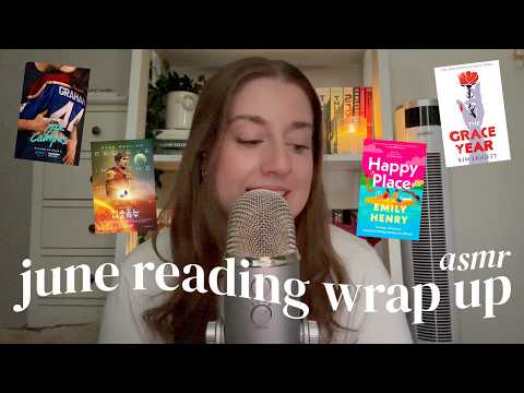 asmr | june reading wrap up + new book to screen thoughts