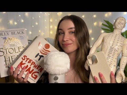 ASMR maximum tingles to put you to sleep tonight (lots of tapping and close whispers) 🤍