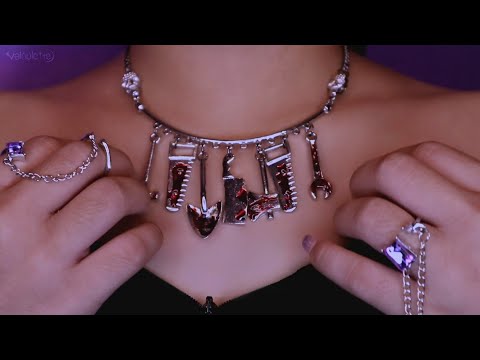 asmr. this necklace will make you soo sleepy. 😴🔨🪚🔪🪓🔧