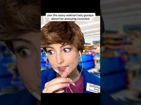 pov the sassy walmart cashier gossips about her annoying coworker #asmr #asmrroleplay