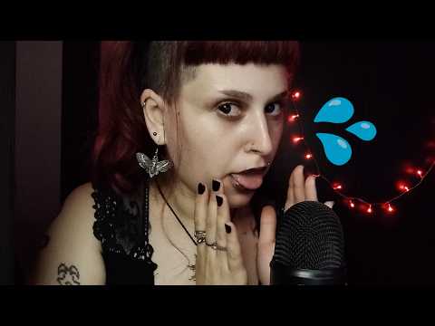 ASMR Sons de boca molhados e intensos na sua orelha 💦 (beijos, estalinhos, inaudível)