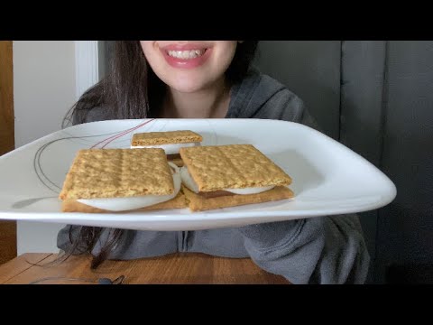 S’MORES ASMR *CRUNCHY EATING SOUNDS*