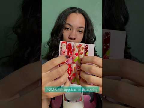 Strawberry 3D nails🍓 #asmr #asmrtapping #tapping