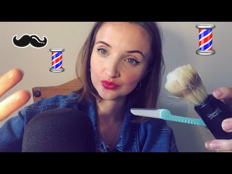 ASMR - Shaving Your Beard/ Face, Foam and Razor Sounds