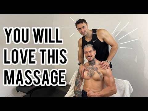 Stress relief chest massage to Sir - ASMR Talking