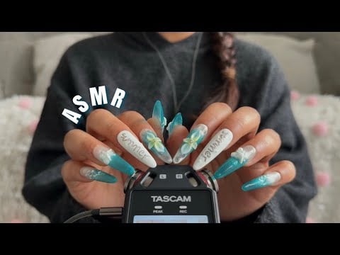 [ASMR] Tapping & Scratching With Long Nails 😴