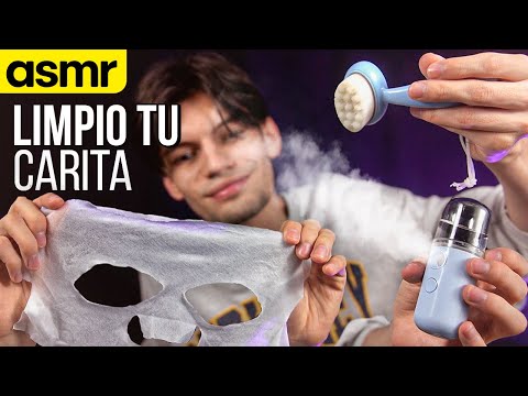 asmr LIMPIEZA DE CARA, spa para dormir - ASMR Español