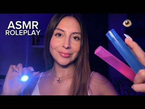 ASMR ROLEPLAY  / EXAMEN DE VISTA 👁️💤 DUÉRMETE EN 5 MIN | TRIGGERS INTENSOS