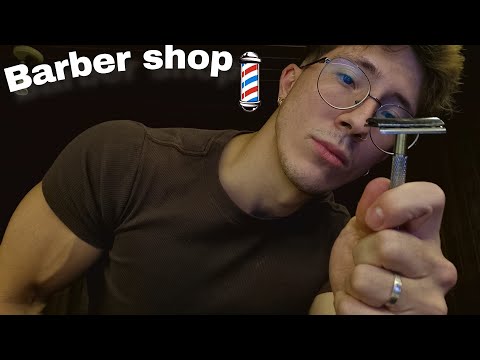 ASMR ROLEPLAY | BARBEARIA: FAZENDO SUA BARBA E TE RELAXANDO PARA DORMIR 💈✂️