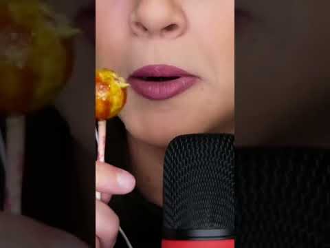 Licking and chewing lollipop 👄 #mouthsounds #asmreating #satisfying #asmr #asmrsounds #shorts