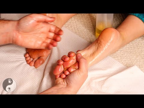 ASMR Foot Massage for little Squishy Feet with soothing Music