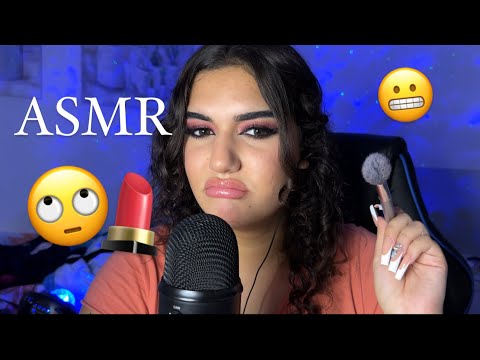 ASMR ANTIPÁTICA TE MAQUILLA 😭