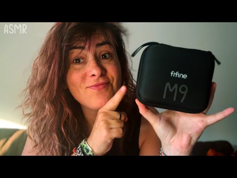 ASMR al máximo UNBOXING probando micros inalámbricos FIFINE M9 🔊 ¡BRUTALES!