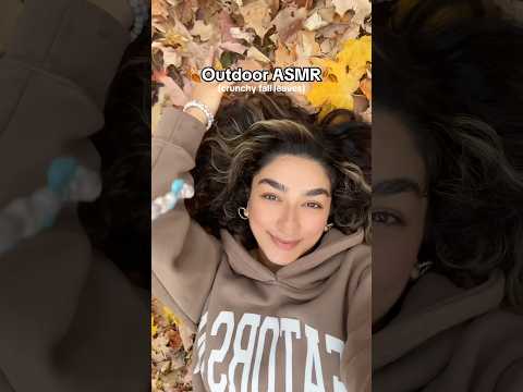 satisfying urge to crush fall leaves ASMR🍂 #asmr