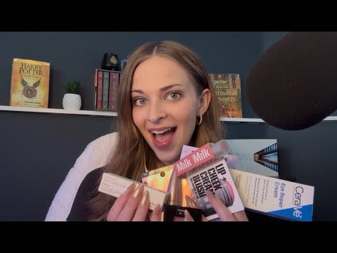 ASMR | Birthday Makeup Freebies/Haul 💄 (unboxing, tapping, & swatching)