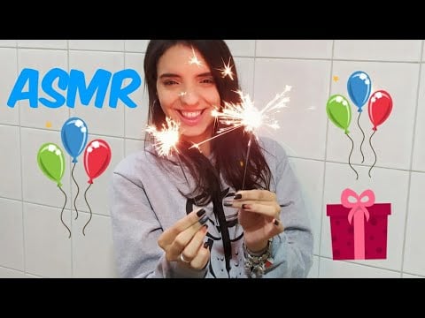 ASMR- MOSTRANDO MEUS PRESENTES DE ANIVERSÁRIO.
