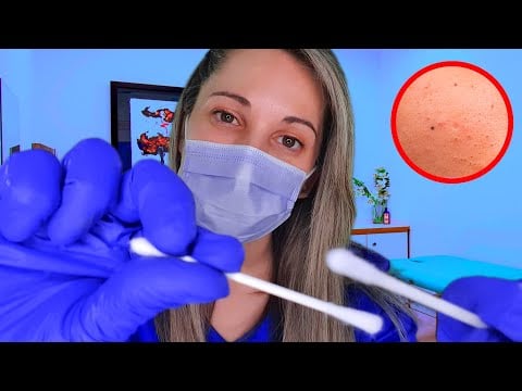 Clínica ASMR | Extracción satisfactoria de Sebo | RP Médico | SusurrosdelSurr