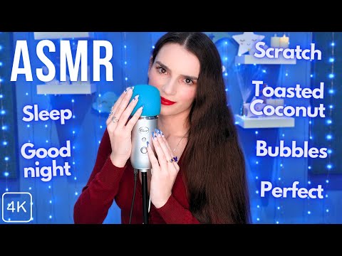 ASMR DEEP Ear Trigger Words for Sleep 😴 Close up & Inaudible Whispering with Tingly Triggers 💙 4K