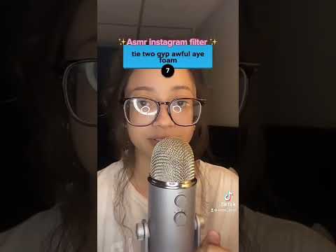 ASMR-INSTAGRAM FILTER